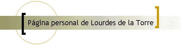 Página personal de Lourdes de la Torre